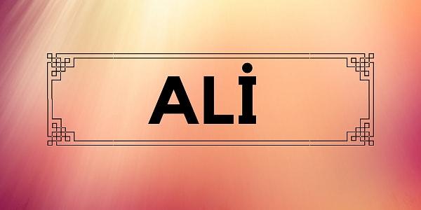 Senin kaderinde yazılı olan kişinin adı Ali!