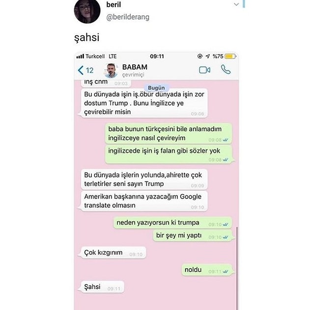 11. Şahsi bir durum karışma.