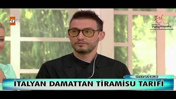 3. İtalyan Şef Danilo Zanna'nın Türk televizyonlarına ilk kez Zahide Yetiş'in sunduğu programla merhaba dedi. Zanna bu programda yardımcı şef olarak yer aldı.
