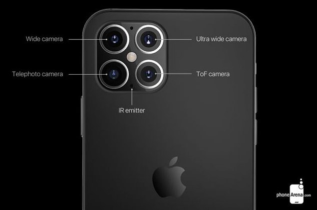 Kameraya gelecek olursak, iPhone 12'nin de tıpkı iPhone 11'lerde olduğu kare bir tasarıma sahip olarak geleceği düşünülüyor.