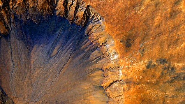12. Araştırmacılar Mars'da sıvı su olduğuna dair kanıt buldular.