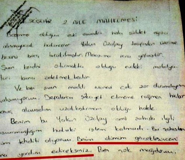 Arslan'ın son suç duyurusunda 'Benim ölümüm gerçekleşince mi bana yardım edeceksiniz?' dediği ortaya çıkmıştı.