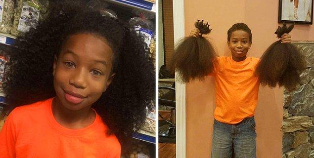 1. "Yeğenim kanserli çocuklara bağışlayabilmek için saçını 2 yıl boyunca uzattı."