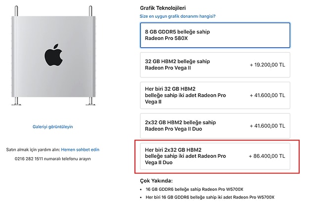 Grafik çözümleri tabii ki unutulmamış. Ekran kartınızı arttırmak isterseniz de harika yükseltme paketleri var.