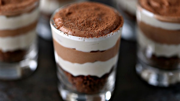 1. Десерт из желе «Зебра»