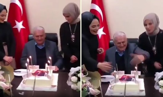 Binali Yıldırım'ın 64. Yaş Günündeki Doğum Günü Pastasını Söndürme Şekli Sosyal Medyada Gündem Oldu!