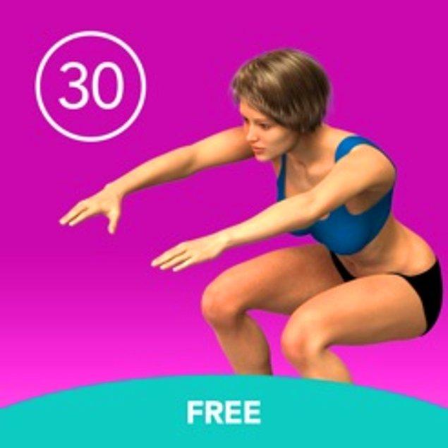 8. Women’s Squat 30 Day Challenge FREE