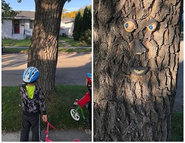 11. "Çocuklarla birlikte bisiklet sürüyordu. Bu canavar ağaç ödümüzü koparttı."