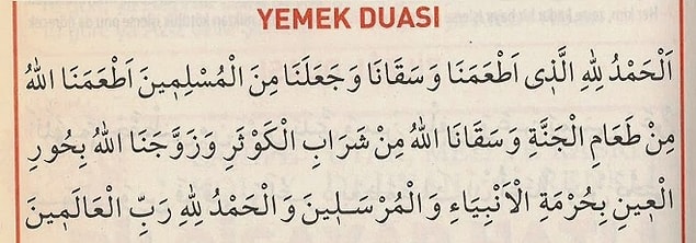 Yemek Duası: Yemeklerden Önce Okunabilecek Yemek Duasının Türkçe Meali ...