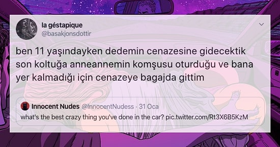 Arabada Yaptıkları En Çılgın Şeyleri Paylaşırken Hem Kahkahalara Boğan Hem de "O Neymiş Ya?" Dedirten 20 Kişi