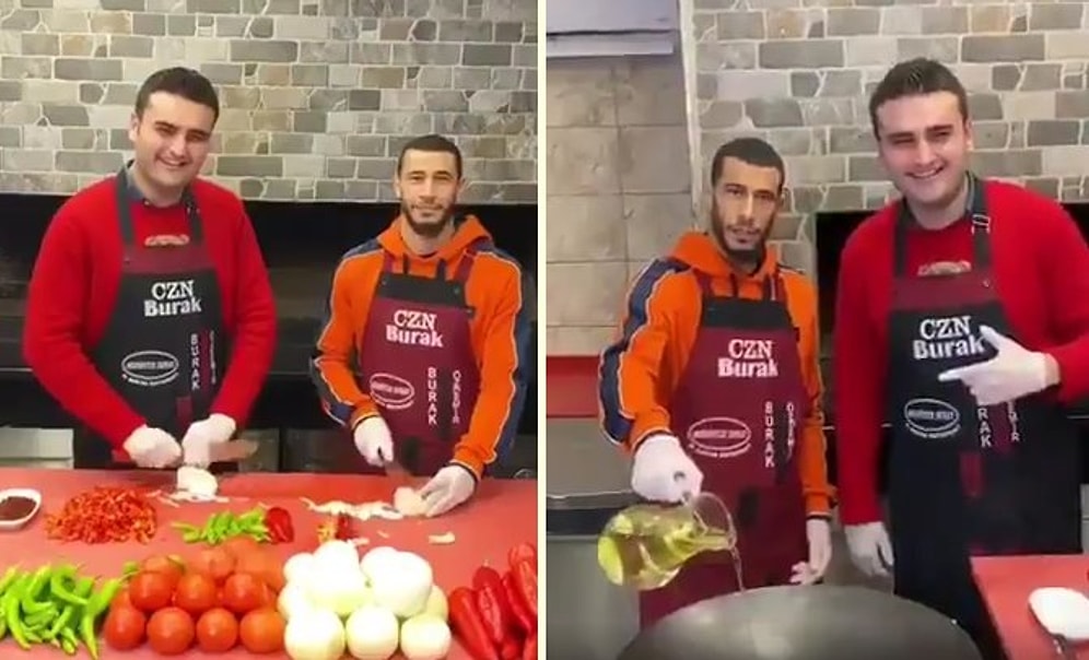 Younes Belhanda ve CZN Burak Birlikte Yemek Yaptı!