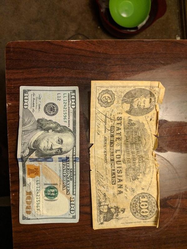 2. İki 100 dolarlık banknot. İkisinin arasında neredeyse 155 yıl var.