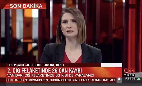 Birçok televizyon kanalı da yaşanan bu felaketle ilgili bilgiler paylaştıkları yayınlar düzenledi. Bunlardan biri de CNN Türk kanalıydı. Fakat yayın tepkilere neden oldu.