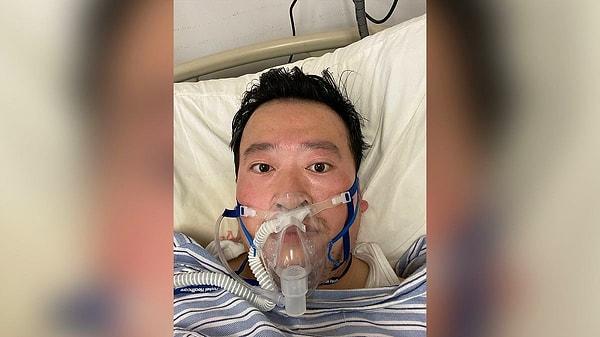 Hastaneye kaldırılan Doktor Li, Vuhan’da yoğun bakım ünitesinde oksijen maskesine bağlı halde tutuluyordu.
