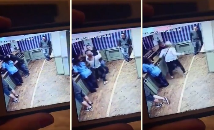 Başka Bir Kadınla Yakaladığı Kocasını Önce Kafa Atarak Ardından ise Dinlene Dinlene Döven Kadın!