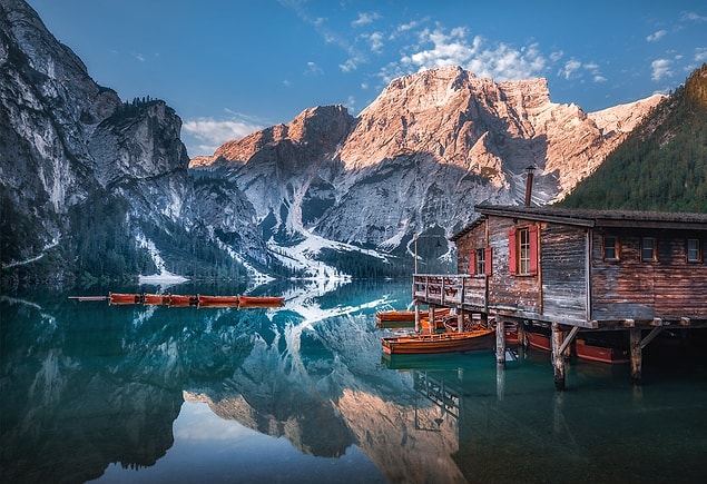 17. Lago Di Braies, İtalya - Birçok filme mekan sahipliği yapmış Braies Gölü ile karşınızdayız.