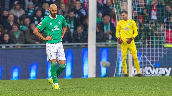 Werder Bremen'in evinde Union Berlin'a 0-2 yenildiği maçta Ömer Toprak 69 dakika sahada kaldı.
