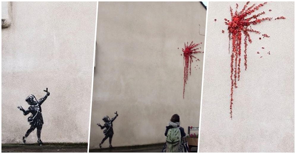 Bristol'de Bulunan Duvar Resminin Banksy'ye Ait Olduğu Kendisi Tarafından 'Sevgililer Gününde' Onaylandı