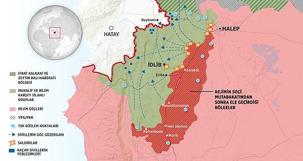 Esad güçlerinin Soçi Mutabakatı sonrası ele geçirdiği bölgeler 👇