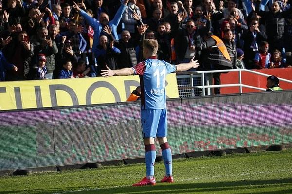 4. dakikada Trabzonspor, Alexander Sörloth'un attığı golle 1-0 öne geçti.
