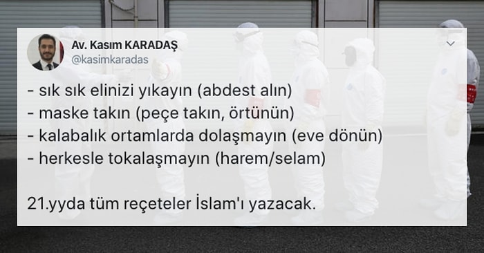 Koronavirüsten Korunmak İçin İslam'la Alakasız Bağlantılar Kuran Avukata Armağan Çağlayan'ın Cevabı ve Tepkiler