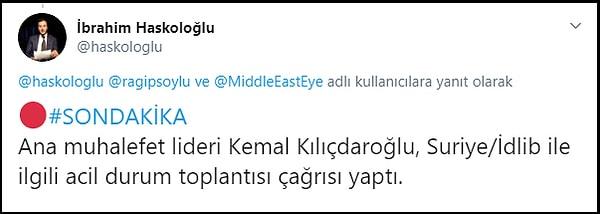 22:50 - CHP lideri Kılıçdaoğlu'nun da acil durum toplantısı için çağrı yaptığı bildiriliyor.