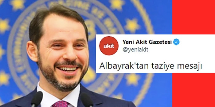 Yeni Akit Berat Albayrak Tarafından Yapılan Taziye Haberi İçin Kullandığı Görseli Sildi