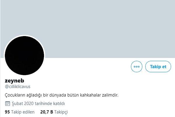 Twitter kullanıcıları Demet Akalın'a tepkilerini, zeyneb'i takip ederek gösterdiler.