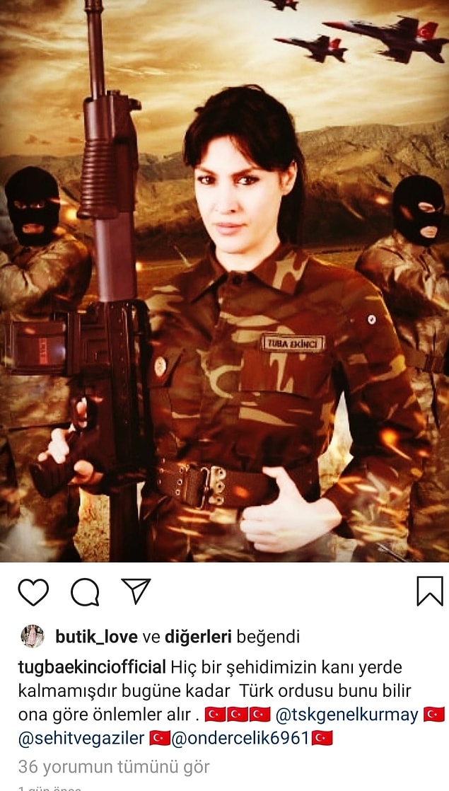 Tuğba Ekinci bu kez de siyasetle ilgili yaptığı yorumlarla gündemde. Özellikle Instagram'dan yaptığı şu paylaşımlar sosyal medyanın konusu oldu.
