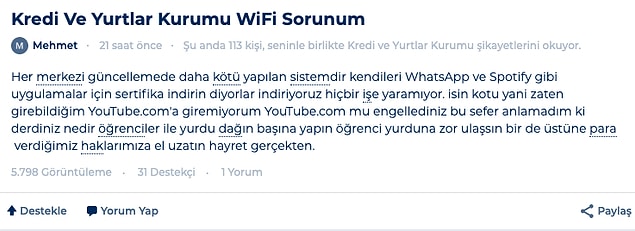 7. Sertifika sisteminin işe yaramadığı da ayrı bir konu.