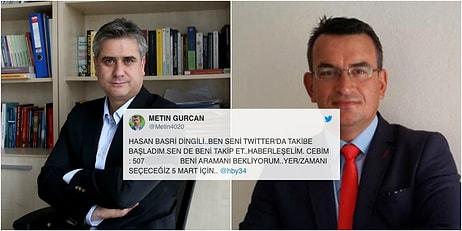 Seviye Yerlerde: Twitter'da Sabah Gazetesi Yazarı Basri Yalçın ile Metin Gürcan Arasında Laf Dalaşı