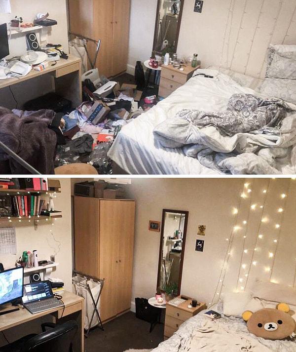 5. "Odamın depresyonumu yenmeden önceki hali vs sonraki hali."