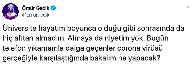 Tabii haliyle sosyal medyada baya bir dalga geçildi Ömür Gedik ile. Kendisi de dayanmayıp bir açıklama daha yaptı: