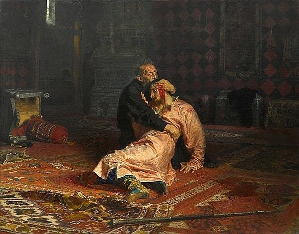 2. Korkunç İvan Oğlunu Öldürüyor / Ilya Repin ( 16 Kasım 1581)