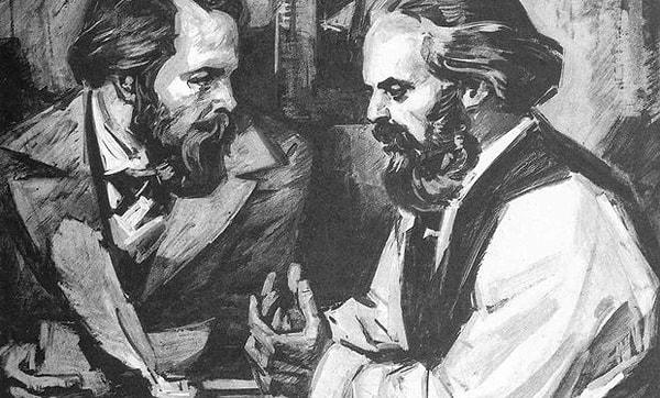 1848 Fransa Devrimi nedeniyle hem Engels hem de Marx, ana vatanlarına geri dönmek zorunda kaldı.