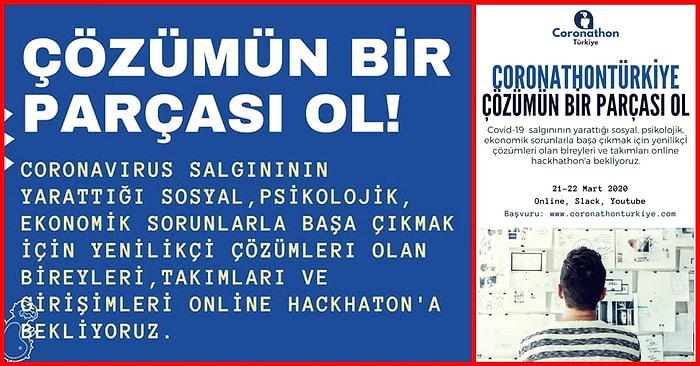 Koronavirüs İçin Düzenlenen Çevrimiçi Etkinlik 'CoronathonTürkiye' İle Sen de Çözümün Bir Parçası Ol!