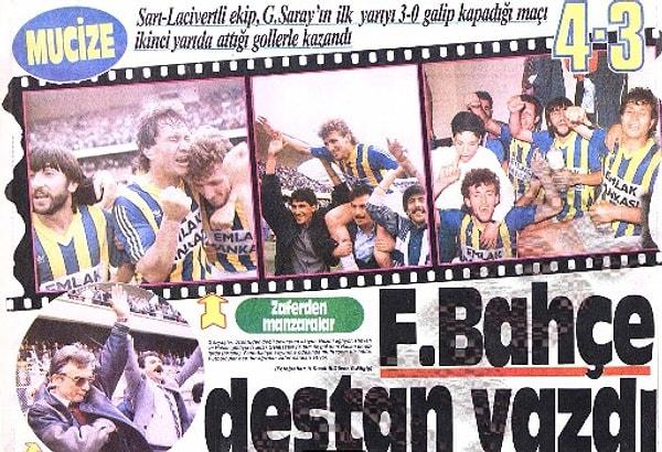 5. 3 Mayıs 1989 / Galatasaray-Fenerbahçe: 3-4