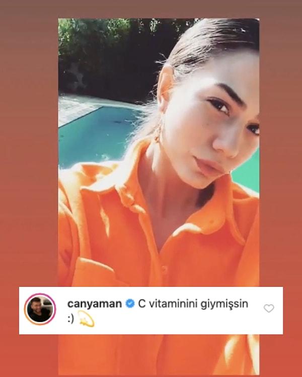 7. Can Yaman, bir dönem aşk yaşadıkları iddia edilen Demet Özdemir'in Instagram gönderisine yorum yaptı!