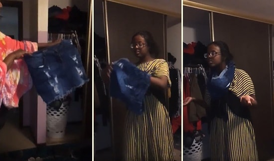 Mini Eteği Annesi Tarafından Bulunan Kızın Azar Yememek İçin Bulduğu Efsane Çözüm