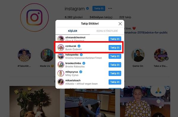 Dün ise tam 'as bayrakları as' diyebileceğimiz bir şey oldu, Czn Burak Instagram'ın resmi hesabından takibe aldığı ilk Türk isim oldu!