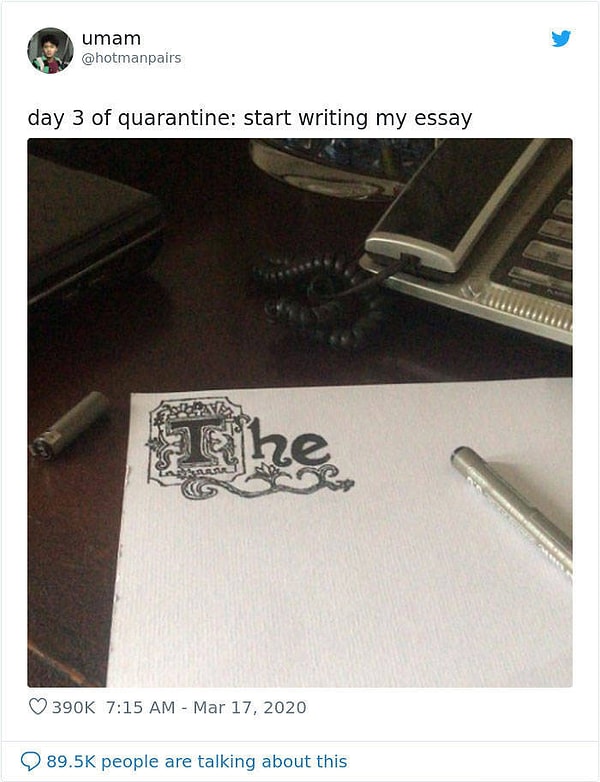 17. "День 3: начал писать эссе"