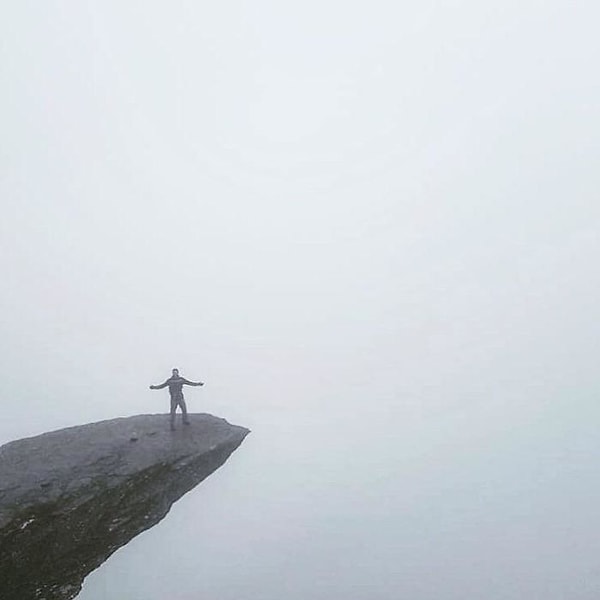 17. Пройдя один из самых красивых трасс Норвегии в течение 3,5 часов под дождем, чтобы быть вознагражденным этим потрясающим видом