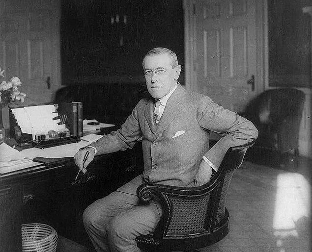 2. Amerika'nın eski başkanı Woodrow Wilson da yakalandı. Ve tabii sonraki başkan Franklin Delano Roosevelt de.