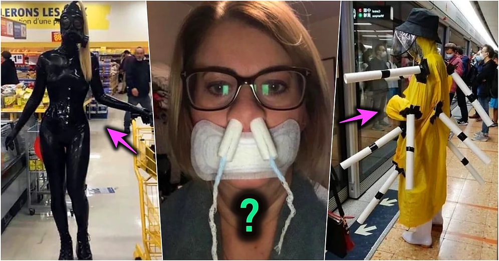 Koronavirüs Salgınından Kendi Yöntemleri İle Korunmak İsteyip İşe Yarayacağı Tartışılır Çözümler Üreten 25 Kişi