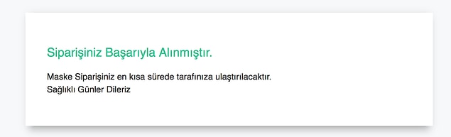 Daha sonra adres bilginizi de ekleyerek siparişi tamamlayın.
