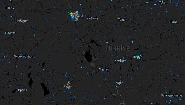 İç Anadolu Koronavirüs Haritası