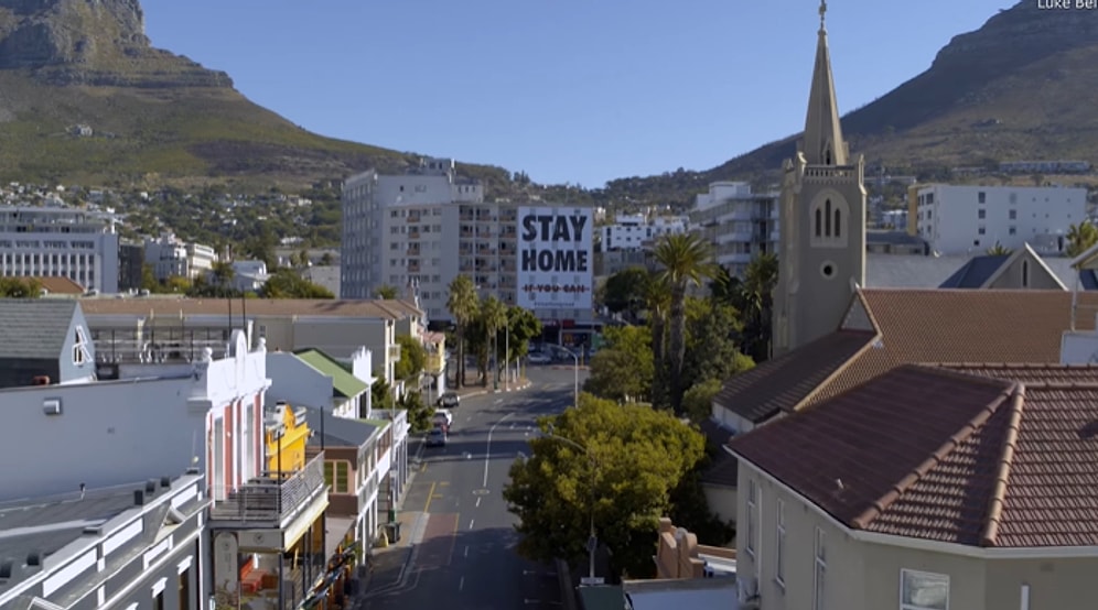 Hayalet Şehre Dönüşen Güney Afrika'nın Başkenti Cape Town Drone ile Görüntülendi