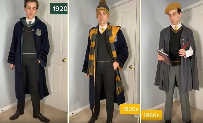 Hogwarts Üniformasını Yıllara Göre Uyarlayan Harry Potter Hayranı