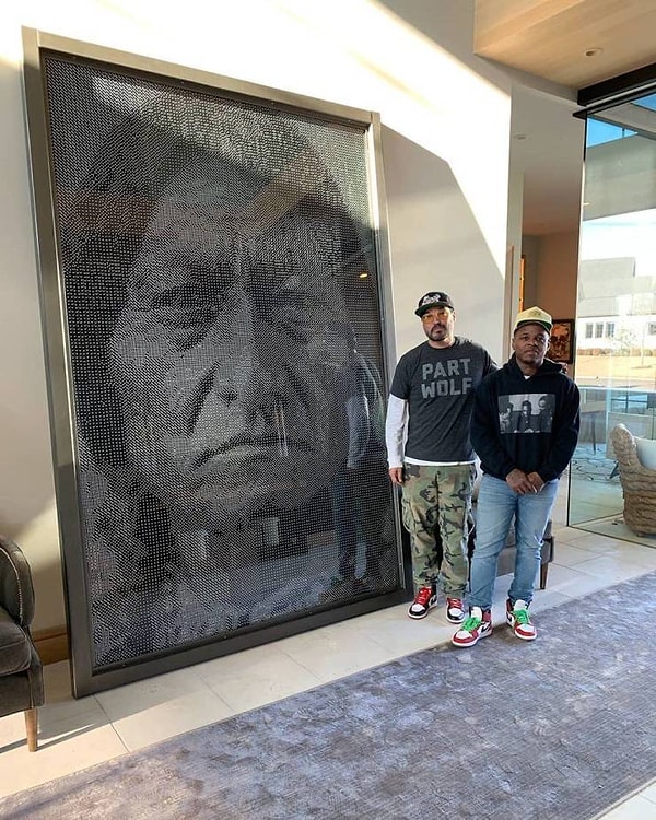 4. Художник Стивен Пол Джадд создал картину, используя 20 000 кубиков.