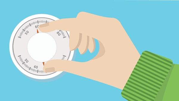 1. Снизьте температуру в доме.